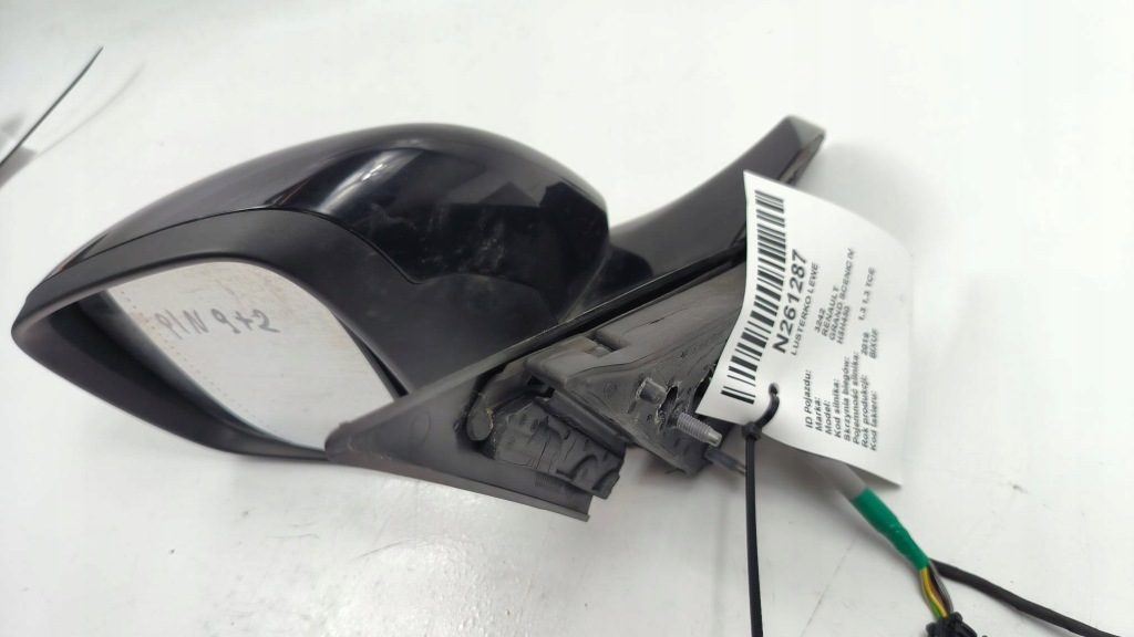 фото №5, Дзеркало ліва eu чорні renault grand scenic iv 9+2 pin