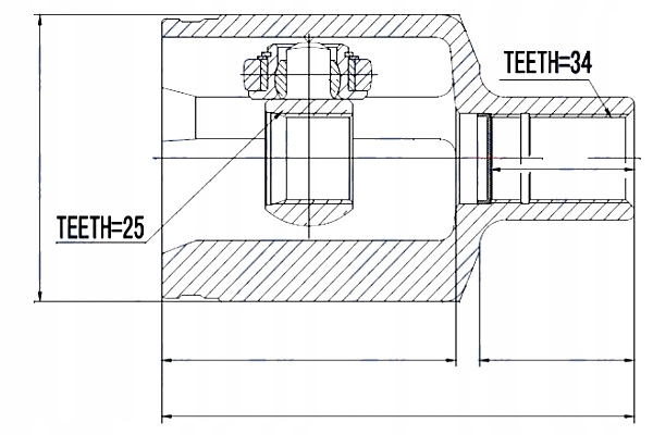 фото №5, Nty шарнір внутрішній mercedes glk 4matic 08- лівий