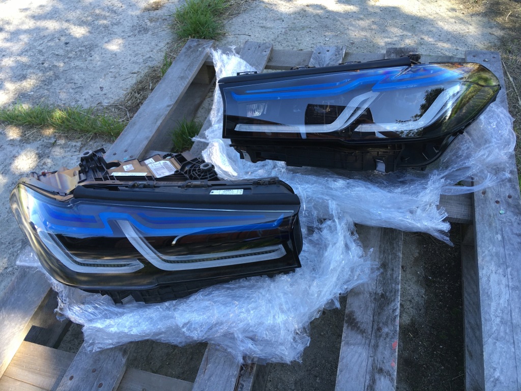 фото №13, Bmw 5 g30 g31 m5 f90 lci крыло бампер air капот лампа laser black shadow