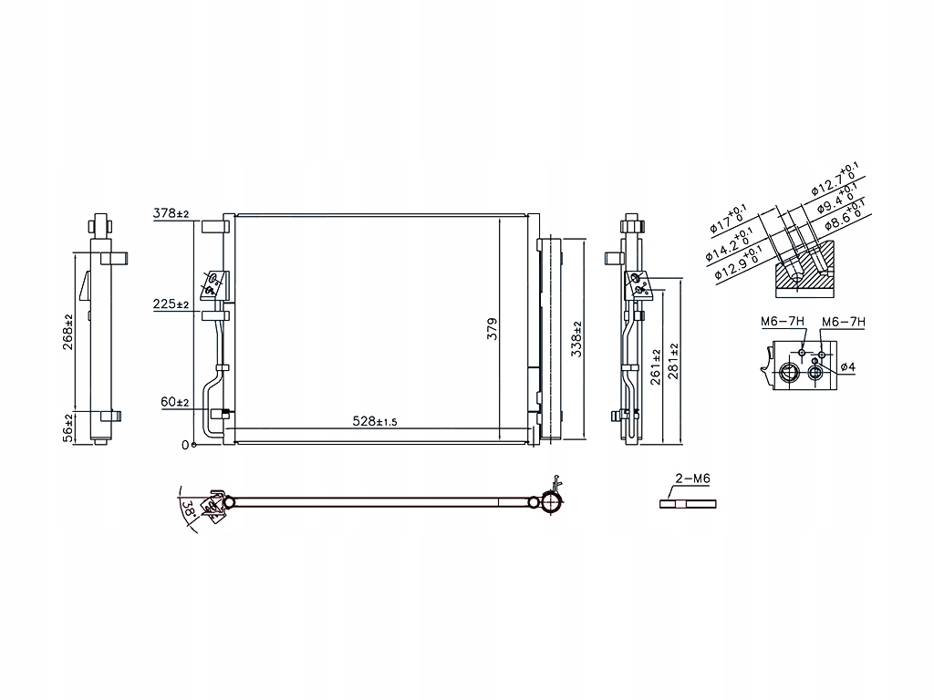 фото №1, Hyundai tucson 2015-2018 радиатор кондиционера 97606d3010