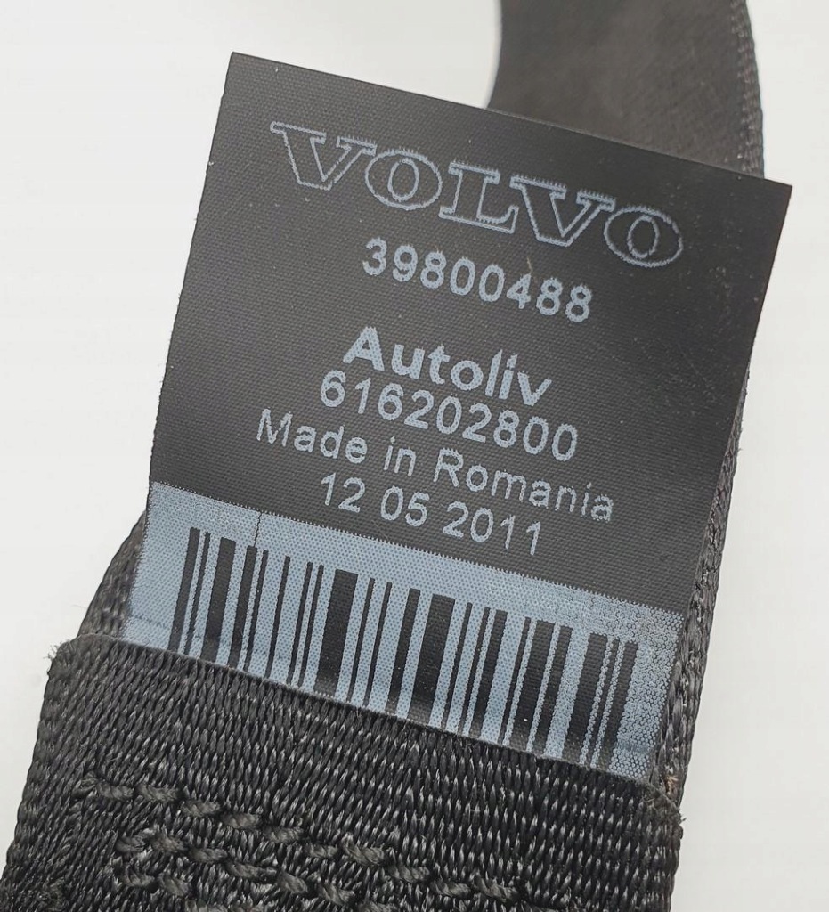 фото №2, Pas безопасности натяжитель правый задняя volvo v60 i