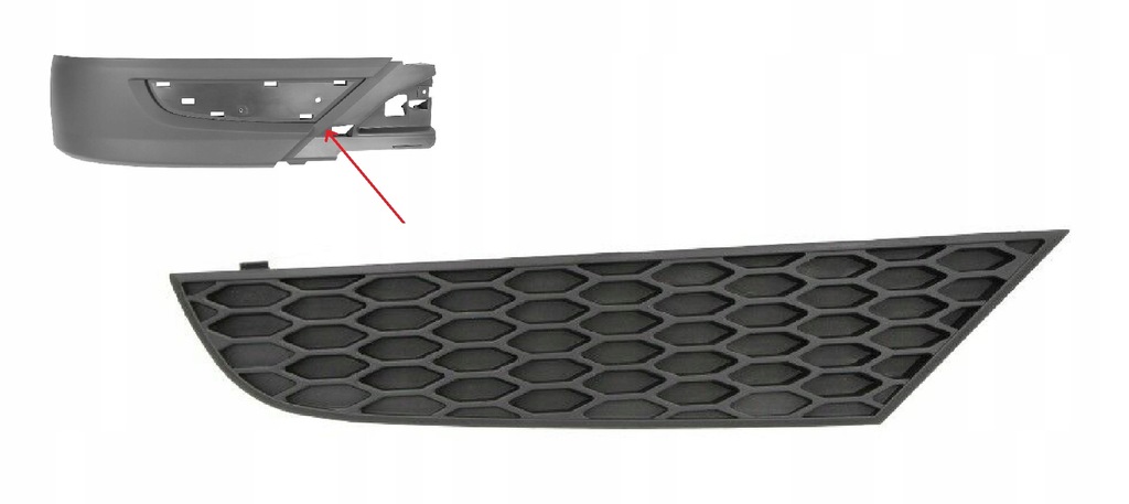 фото №1, Решётка заглушка спойлер mercedes actros mp3 правая