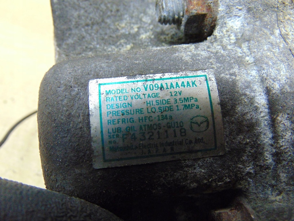фото №12, Компрессор кондиционера mazda 2 ii de 1.3 v09a1aa4ak