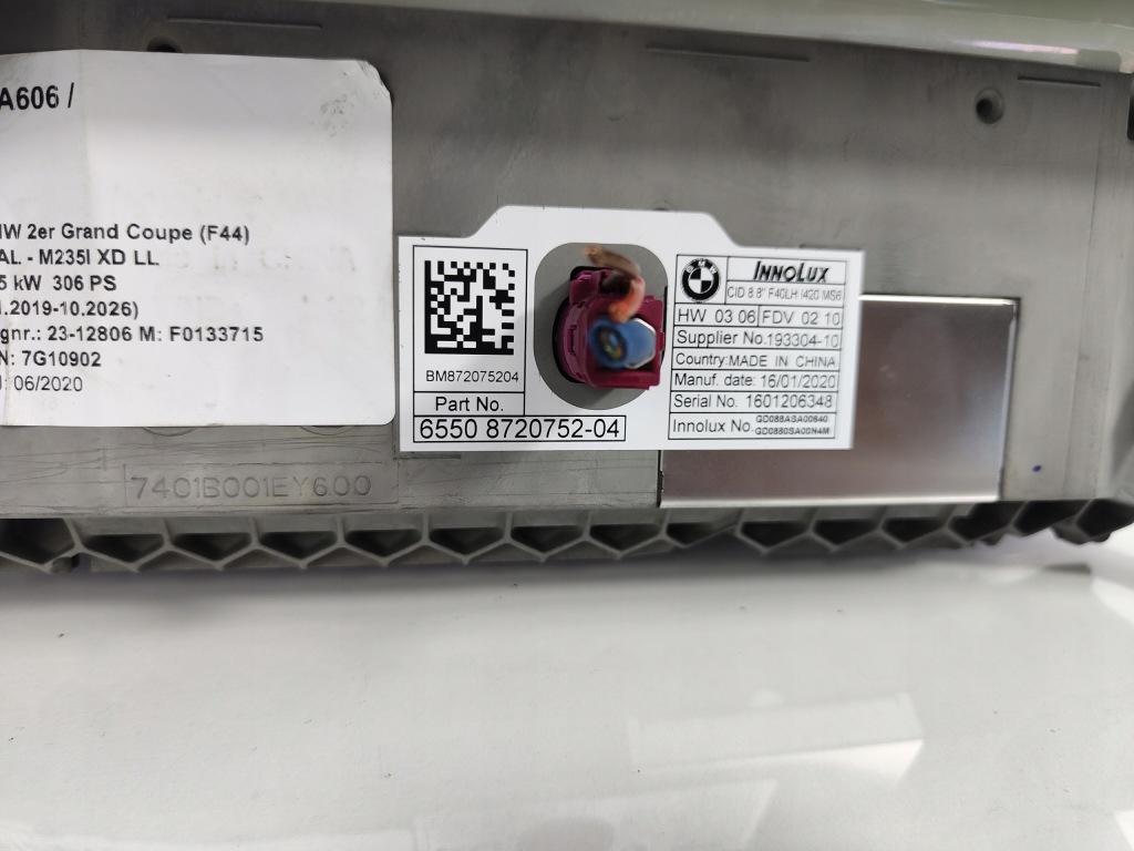 фото №8, Bmw 1 f40 2 f44 экран монитор дисплей навигации 8.8 cala 8720752