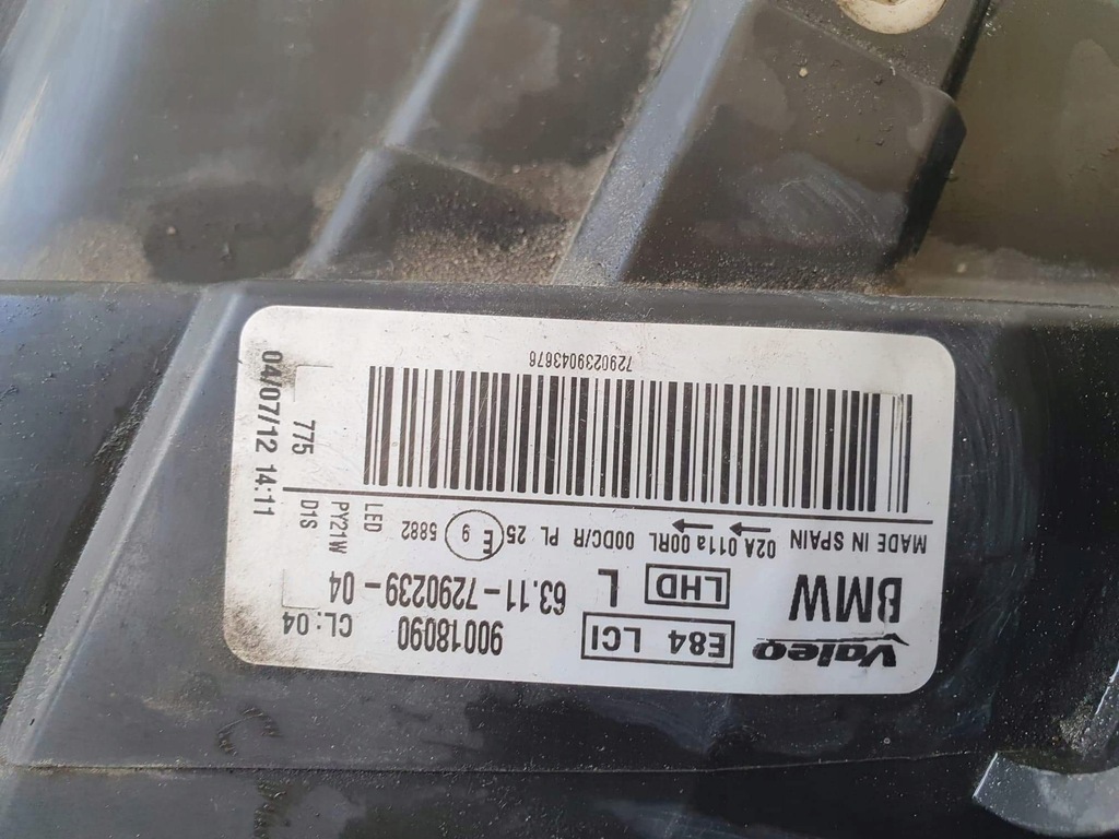 фото №6, Bmw x1 e84 lci lift bi ксенон лампа ліва 7290239