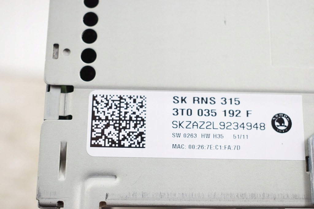 фото №4, Радио радиопроигрыватель nav skoda superb 3t0035192f rns315