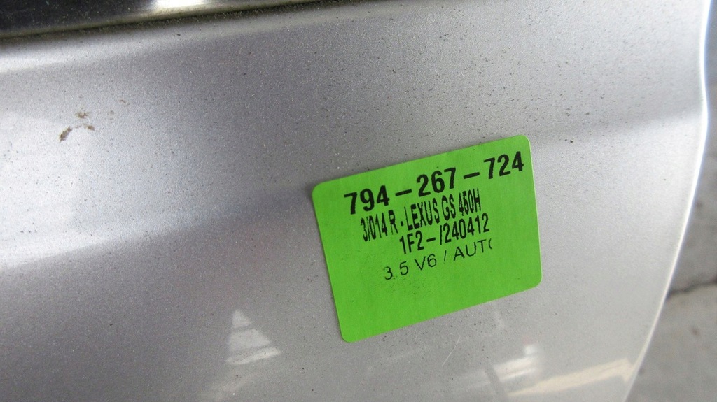 фото №7, Lexus gs450h gs iii 1f2 дверь левая перед передние