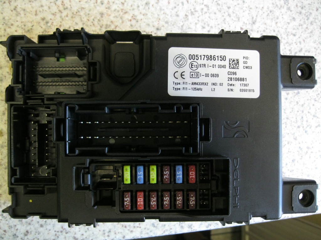 фото №1, Кузов бортовой компьютер модуль bsi grande punto 00517986150