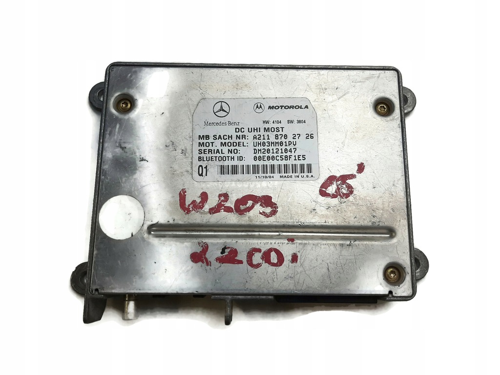 фото №1, Mercedes w203 модуль bluetooth a2118702726