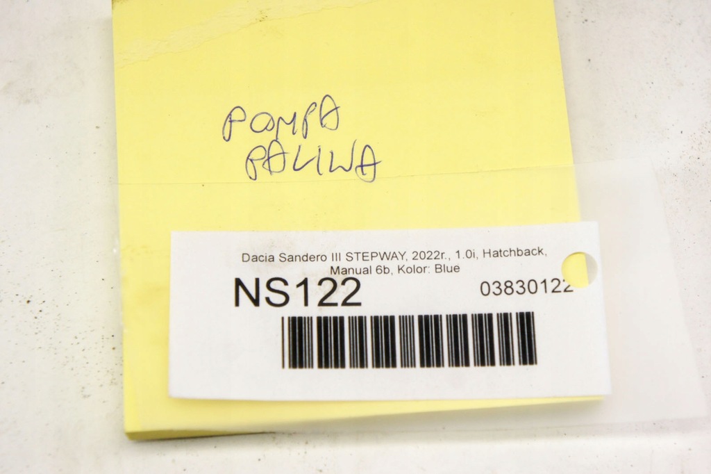 фото №7, Ns122 dacia sandero iii 1.0i насос топлива