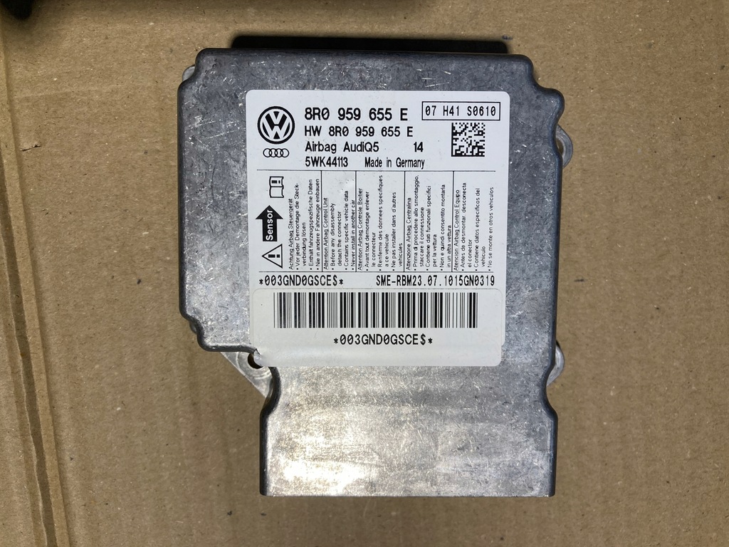 фото №1, Модуль датчик подушка безопасности audi q5 8r0959655e