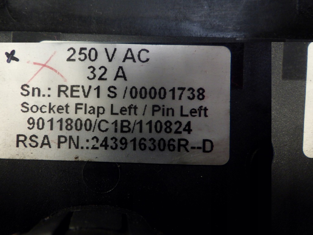 фото №8, Разъём штекер зарядки renault kangoo ze zoe