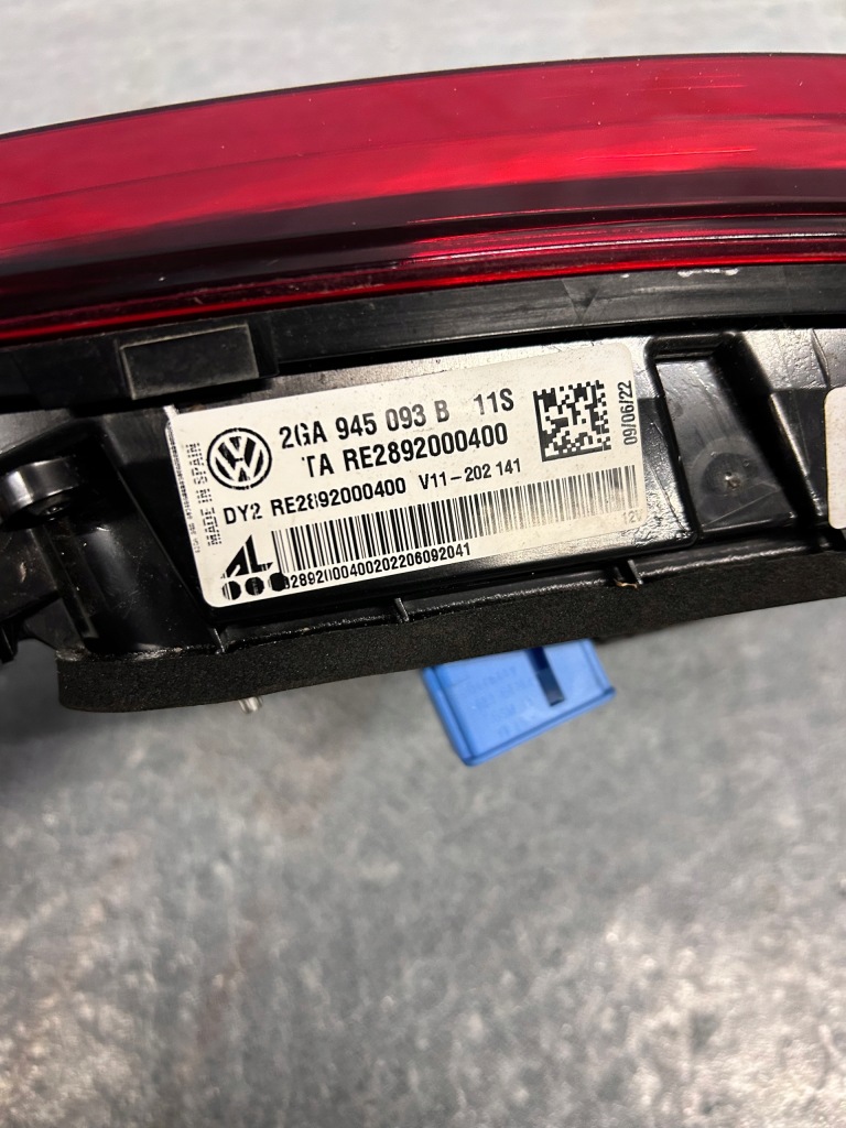 фото №3, Лампа левая левый задняя w крышка vw t-roc