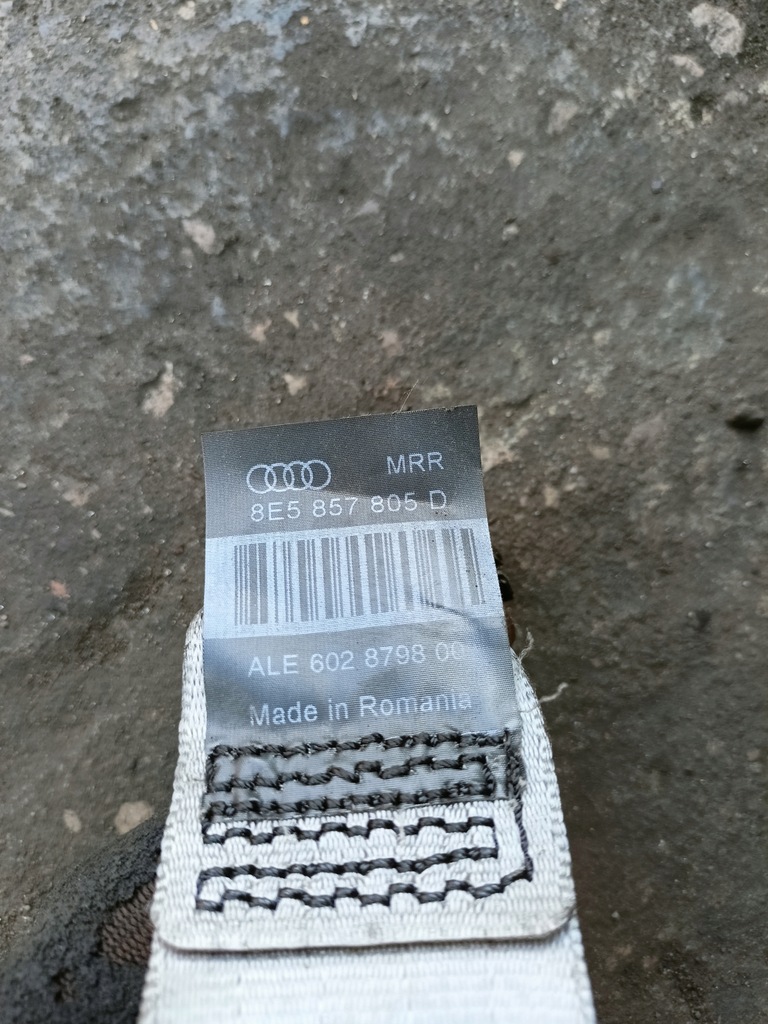 фото №5, Pas безопасности задняя audi a4 b7 beż 8e5857805d