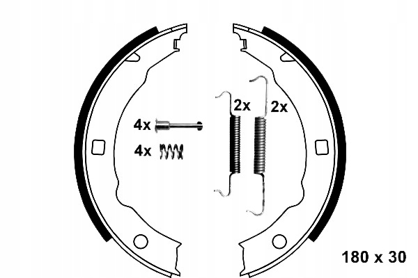 фото №1, Гальмівні колодки ham. ручний. peugeot 406/607 95-04