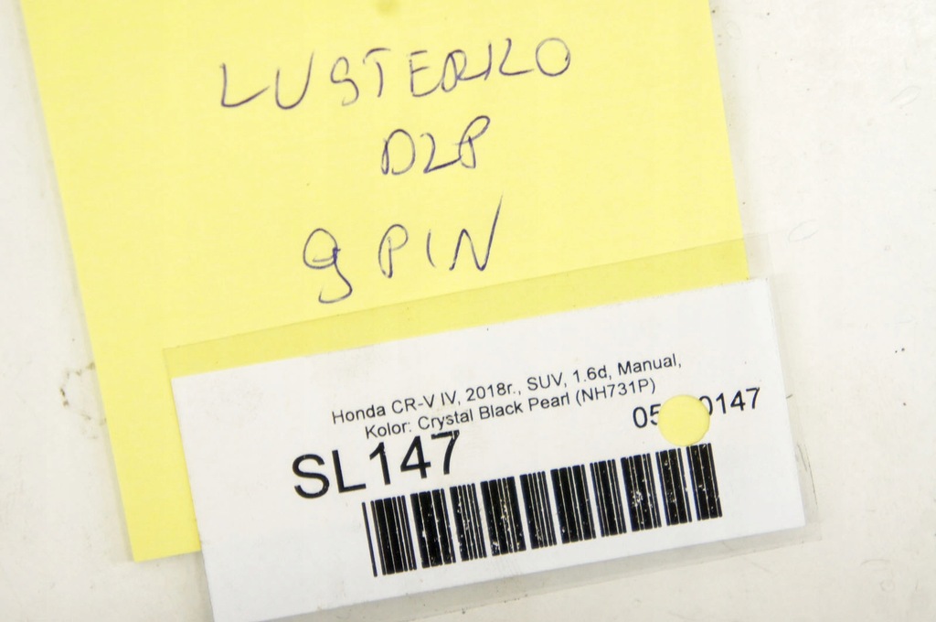 фото №9, Sl147 honda cr-v iv зеркало левая 9 pin 76250-t1g-g310-m1 nh731p europa