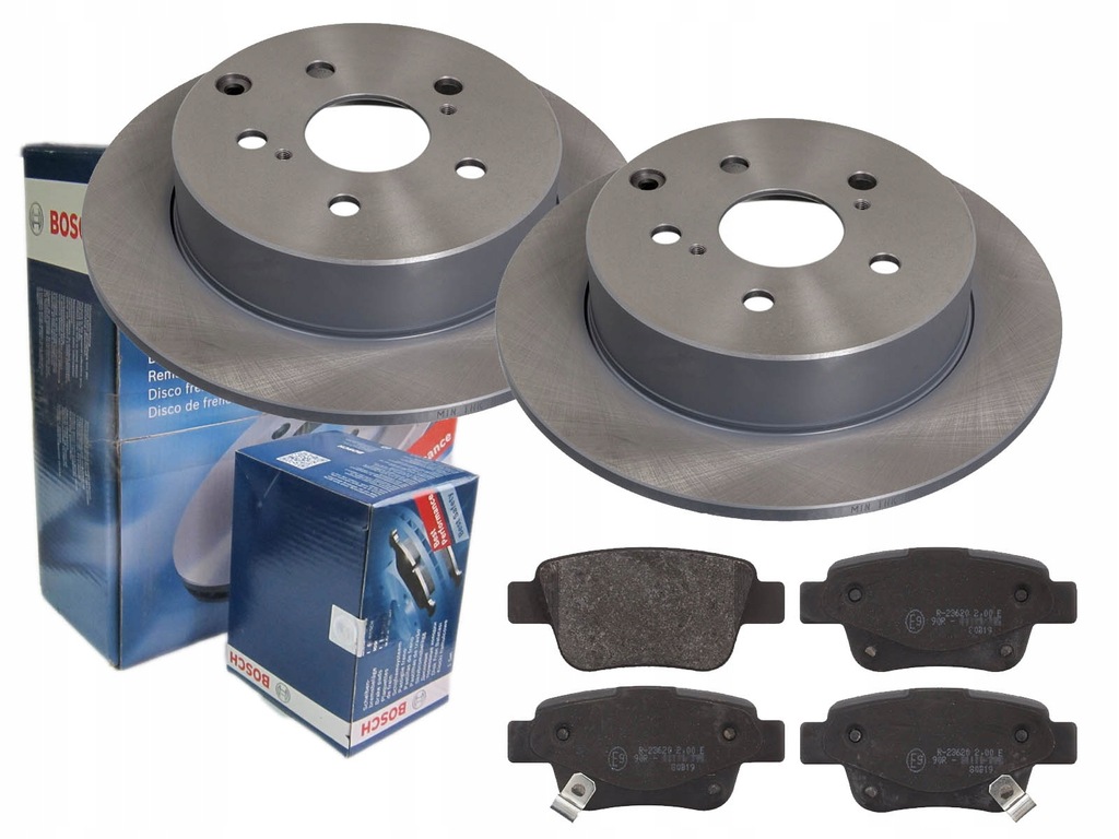 фото №1, Тормозные диски тормозные колодки bosch задняя toyota corolla verso 260