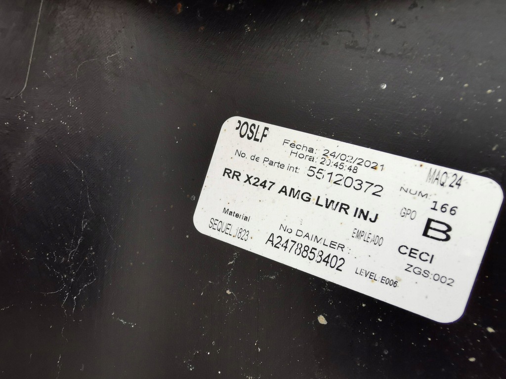 фото №15, Mercedes glb w254 x254 amg 19-23 спойлер диффузор бампер задняя a2548858402