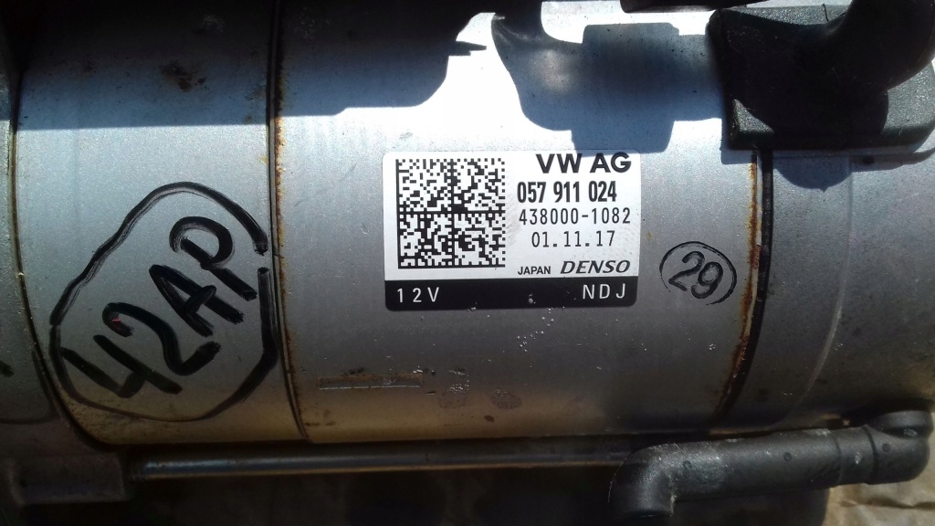 Стартер 057911024 vw touareg 3 3.0tdi denso Цена