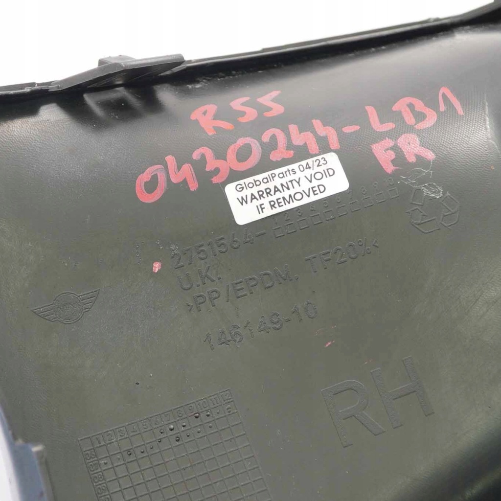 фото №13, Mini r55 r56 захист бампер правий перед niebieski