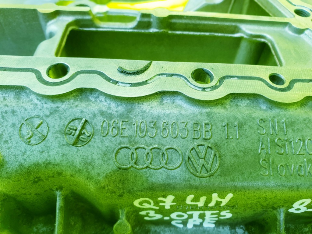 Поддон масляная масла верхний картер a6 c7 q7 4m s4 3.0 tfsi 06e103603bb с Разборки