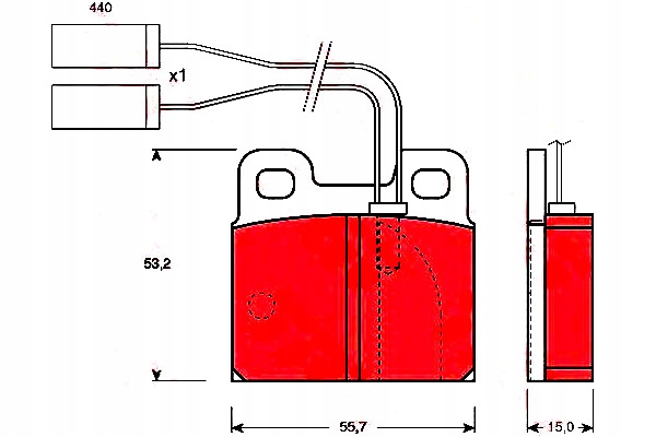 фото №1, Trw гальмівні колодки гальмівні alfa romeo 75 90 gtv rz sz 1.