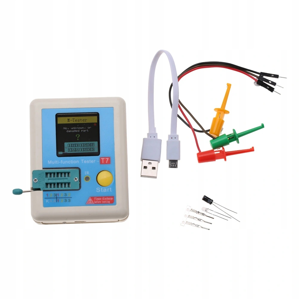 Измеритель tranzystorów lcr-t7 tft 3.7v 300ma Доставка