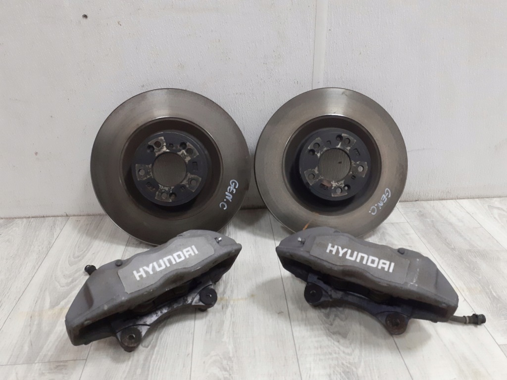 фото №1, Genesis coupe lift 3.8 2013-16 суппорты тормозные диски тормоза перед 350mm