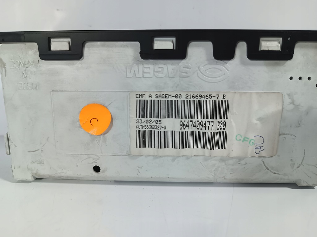 фото №4, Citroen c3 02-09 дисплей екран оригінальний номер 9647409477