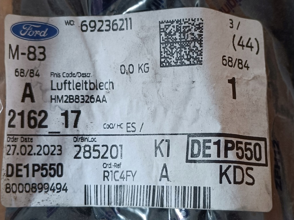 фото №8, Ford fusion 13- дефлектор повітря hm2z-8327-a