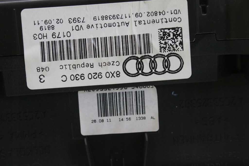 фото №7, Счетчик бензин audi оригинальный номер 8x0920930c