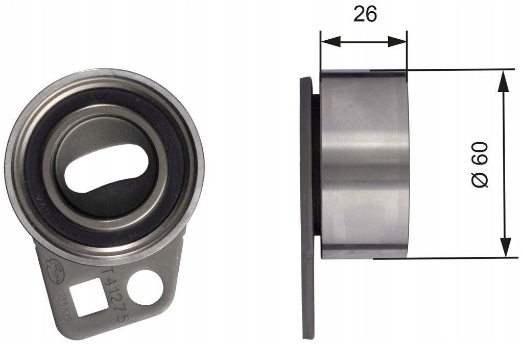 фото №1, Gates t41275 ролик натягувача, ремінь розподільного валу