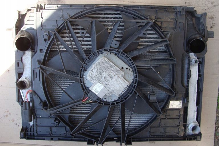 фото №1, Bmw f10 f11 n47 b47 комплект радіатор вентилятор