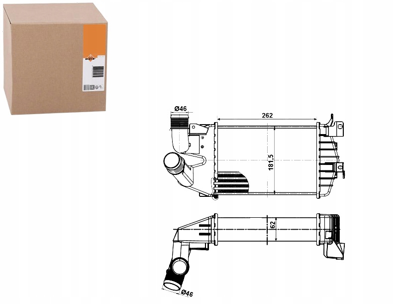 фото №1, Інтеркулер opel astra h nrf
