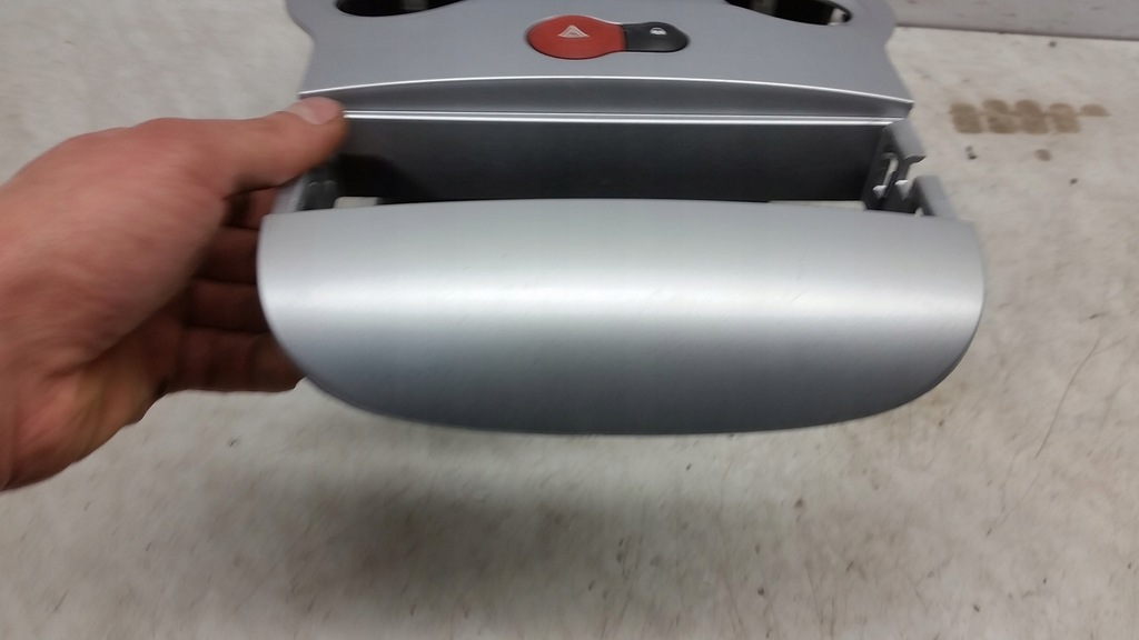 фото №5, Рамка радіо panela решітка обдув середня renault modus i lift срібляста