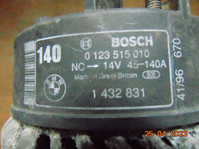 Bmw e31 e38 e39 540i 535i m62 v8 генератор bosch 140a 1432831 0123510010 Зі Шроту