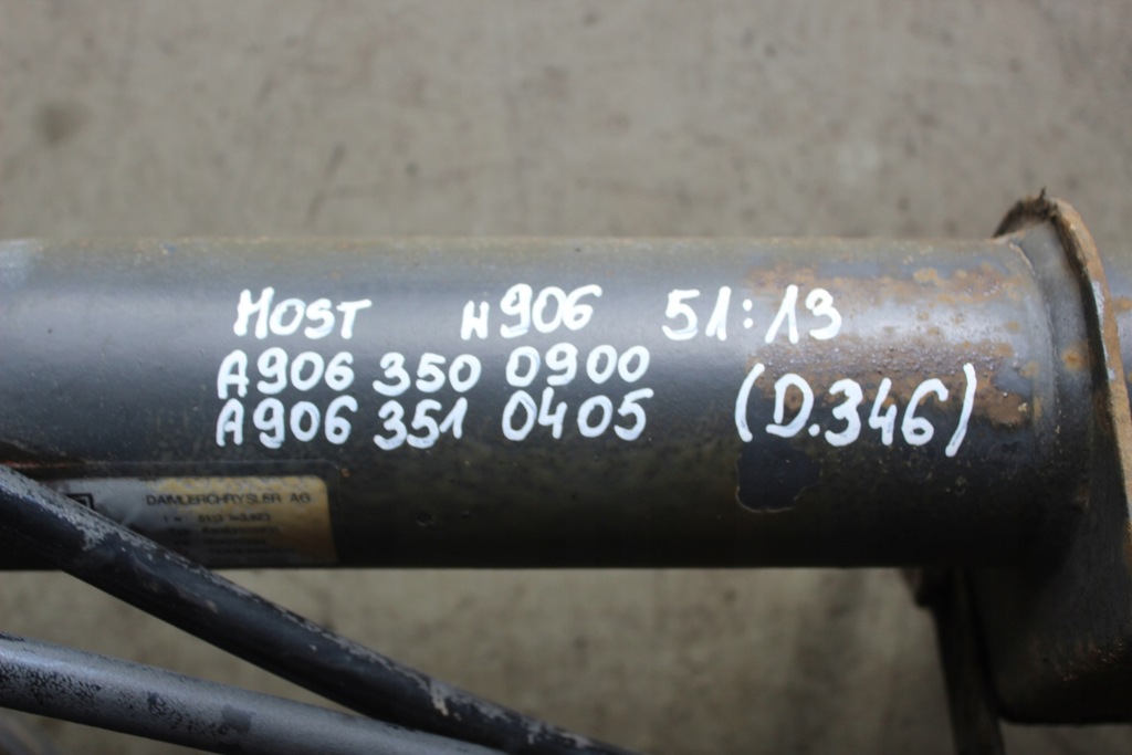 фото №16, Mercedes sprinter w906 диференціал диференціал міст задній задня 51:13 a9063500900