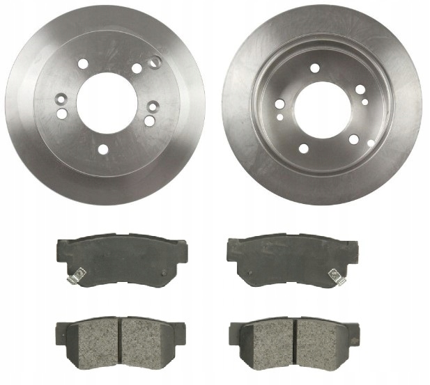 фото №1, Тормозные диски + тормозные колодки тормозные задняя hyundai sonata v tucson magentis sportage ii