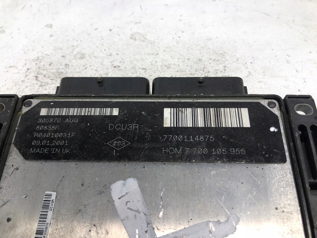 фото №2, Бортовий комп'ютер двигуна renault 7700105955 7700114875 r04010031f