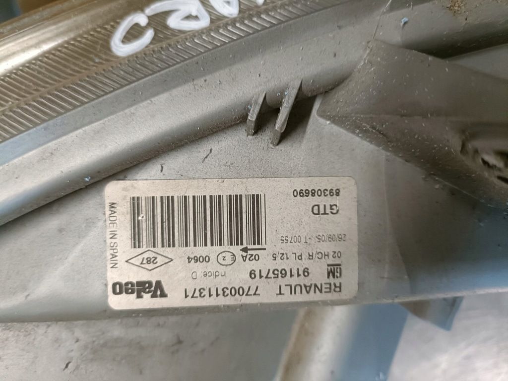 фото №6, Лампа лівий перед europa renault trafic 01-06 7700311372