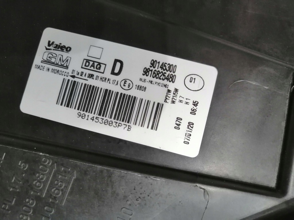 фото №7, Лампа права передня перед opel combo e hal 9044