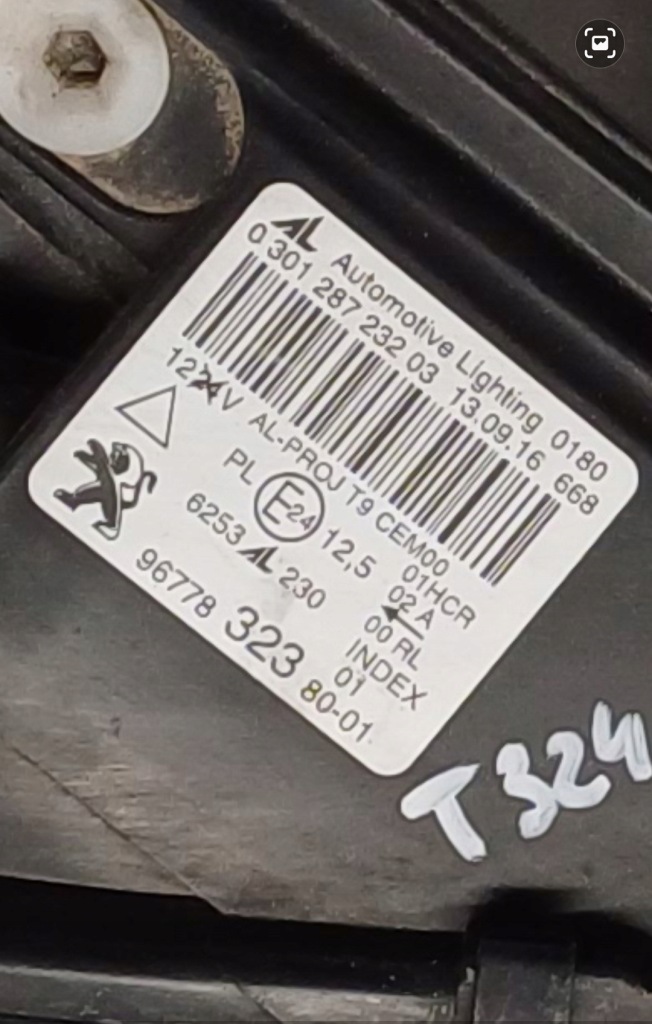 фото №11, Peugeot 308 2 ii lift 17- лампа правая перед full led 9677832380