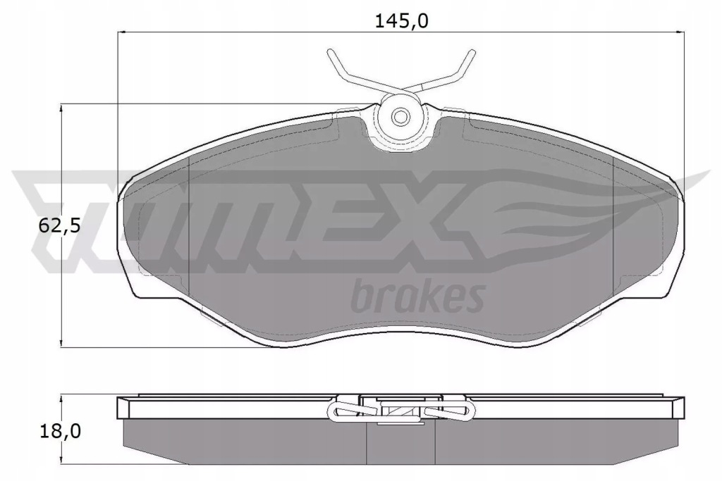 фото №2, Tomex brakes гальмівні колодки ham. перед renault espace iii trafic ii 1.9d-3.0 1998-