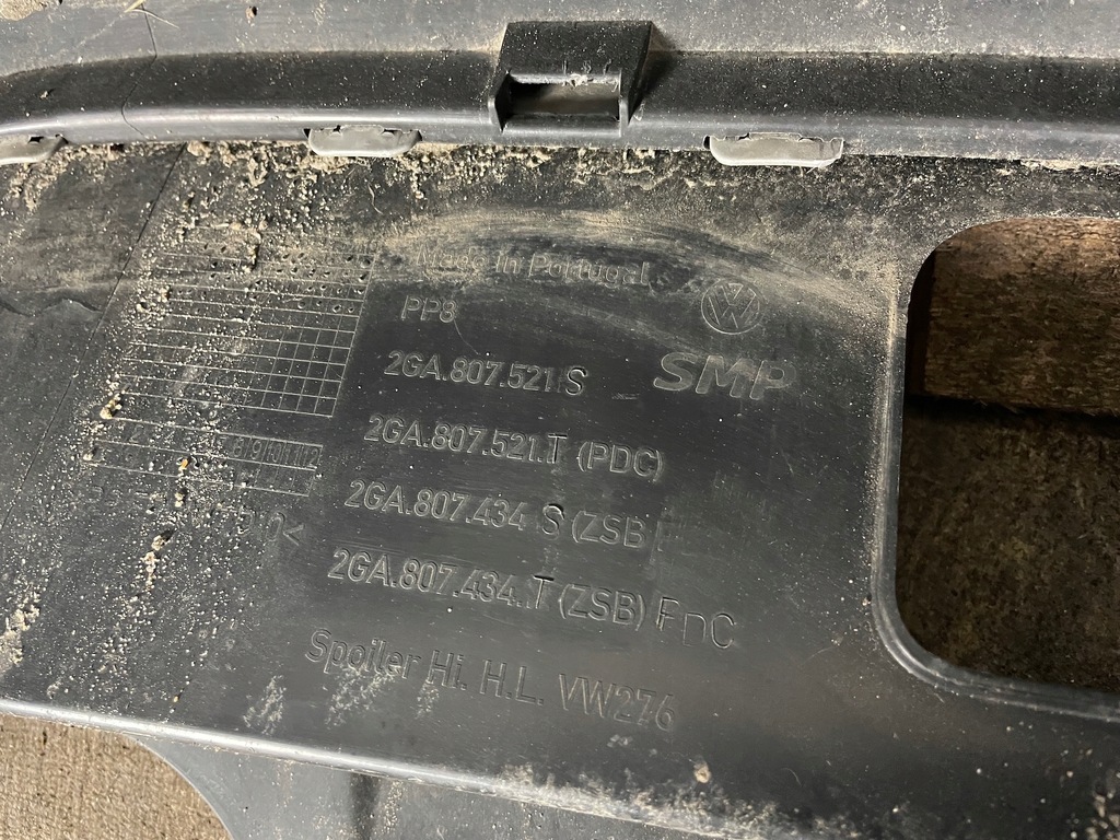 фото №7, Бампер задняя задний vw t-roc 2ga 2017- + спойлер dół