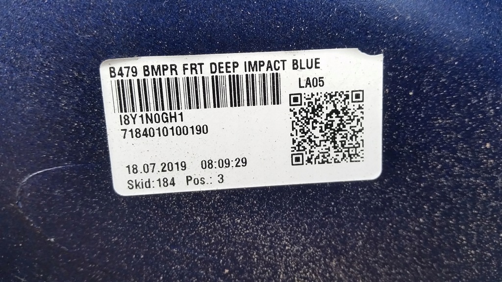 фото №13, Бампер передний перед ford fiesta mk8 na 6 pdc оригинал комплект impact blue