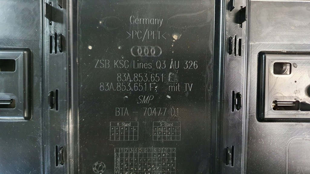 фото №15, Решітка радіатора решітка радіатора audi q3 ii 83a853651f 83a853651e s-line black 18-