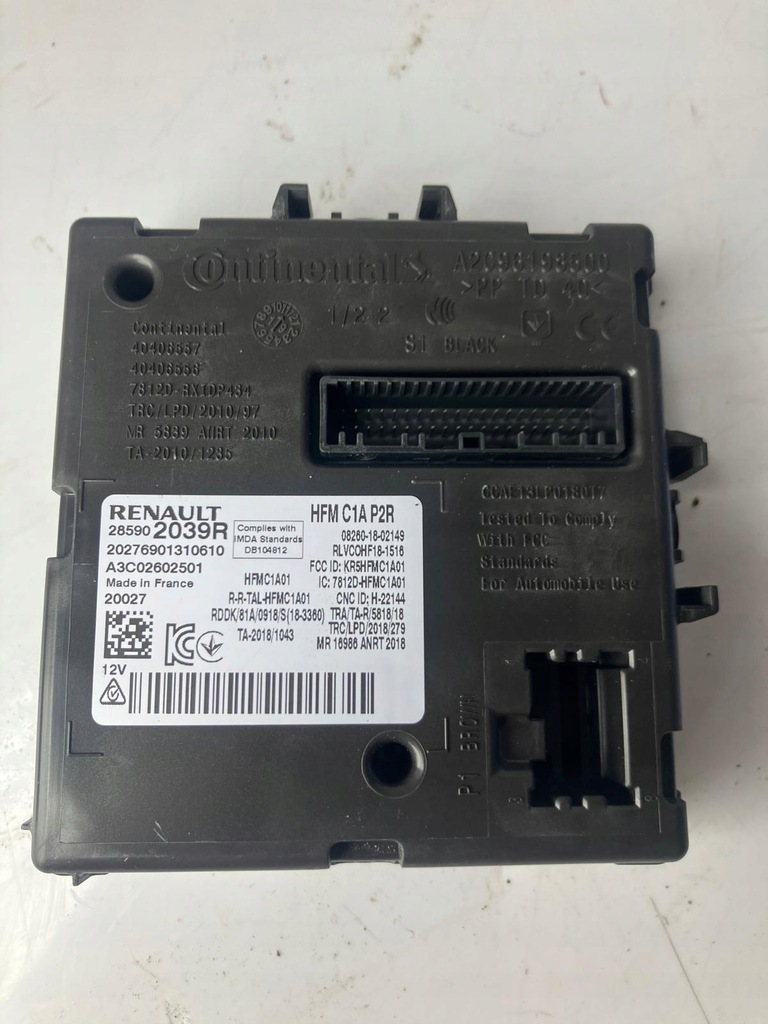 фото №1, Модуль блок управления hfm renault zoe ii lift 285902039r