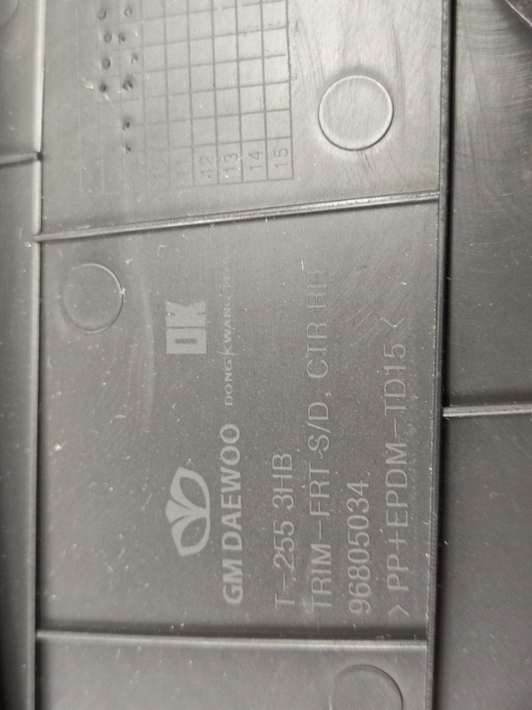 фото №9, Обшивка дверь правый перед chevrolet aveo 3drz 2003-2007 новый oryg 96859534