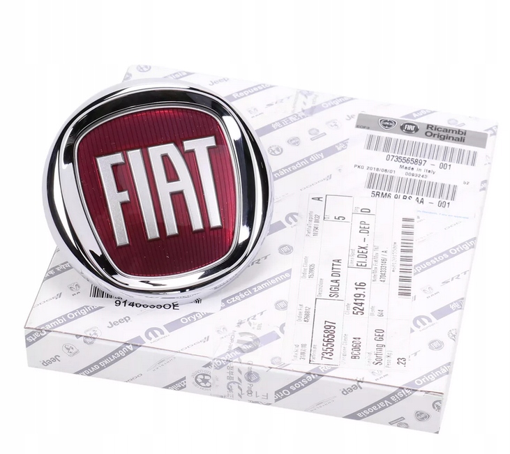 фото №1, Значок емблема logo кришки задня fiat 500 grande punto linea croma 735565897