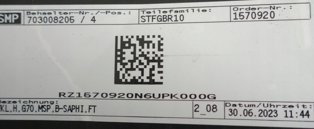 фото №16, Bmw 7 g70 m-pakiet na 6 датчиков парковки od 2022- бампер задняя задний